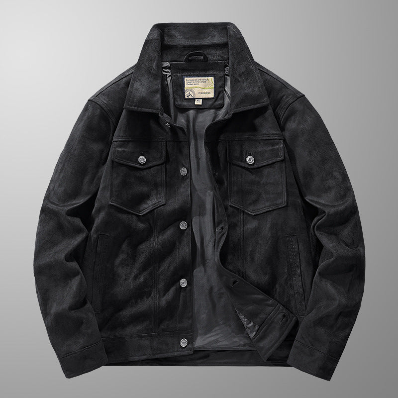 Modern men's casual jacket. Stylish and versatile outerwear for everyday wear. Sleek fashion design.