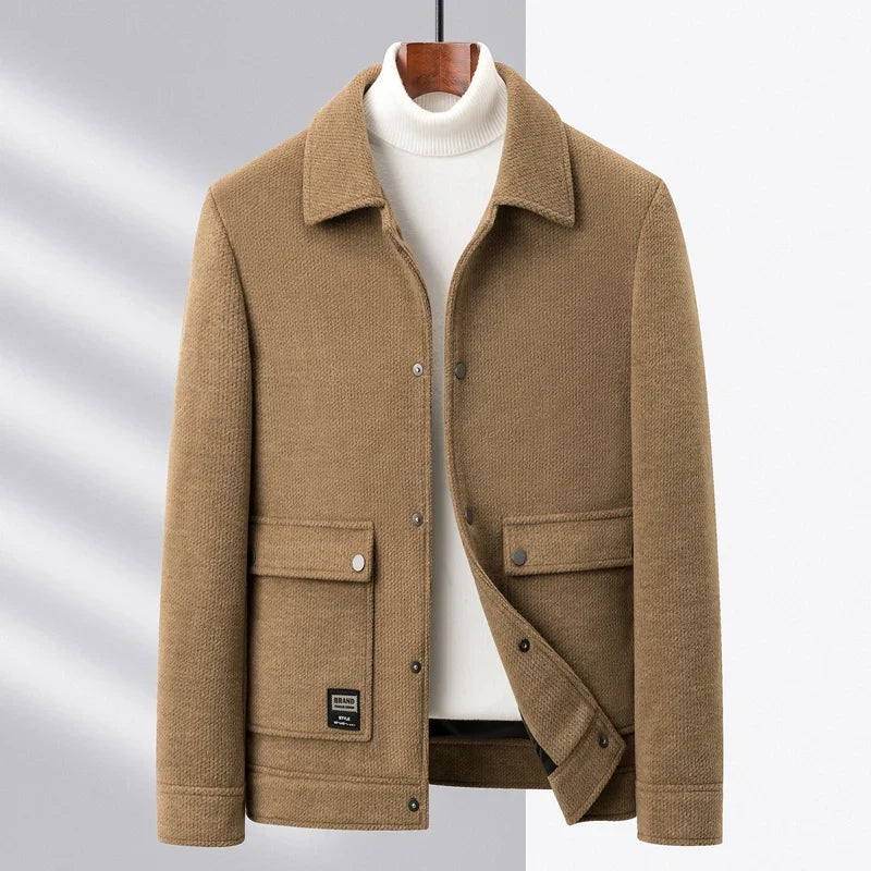 Gray men's urban jacket, ideal for everyday wear. Stylish, comfortable fit, all-season casual outerwear.