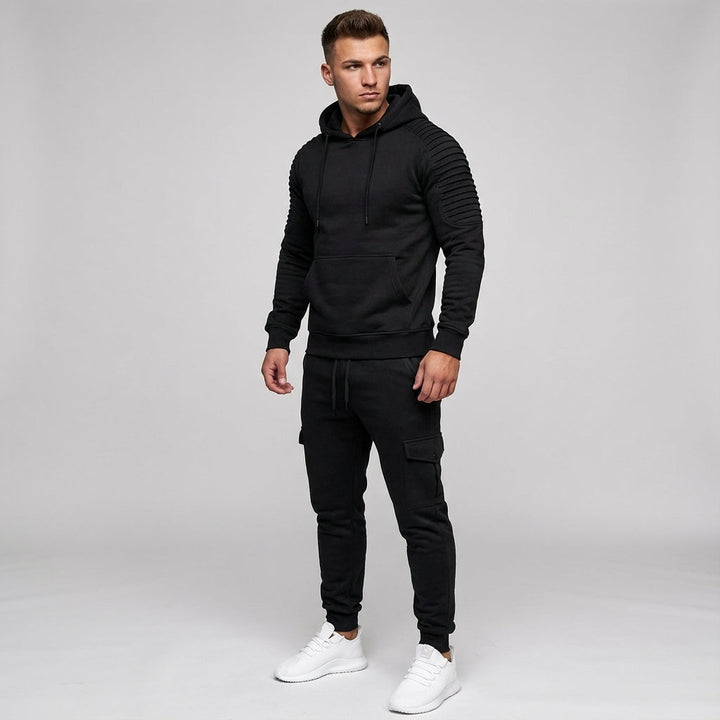 Full view of men's Rodney hooded tracksuit, ideal for sports and casual wear