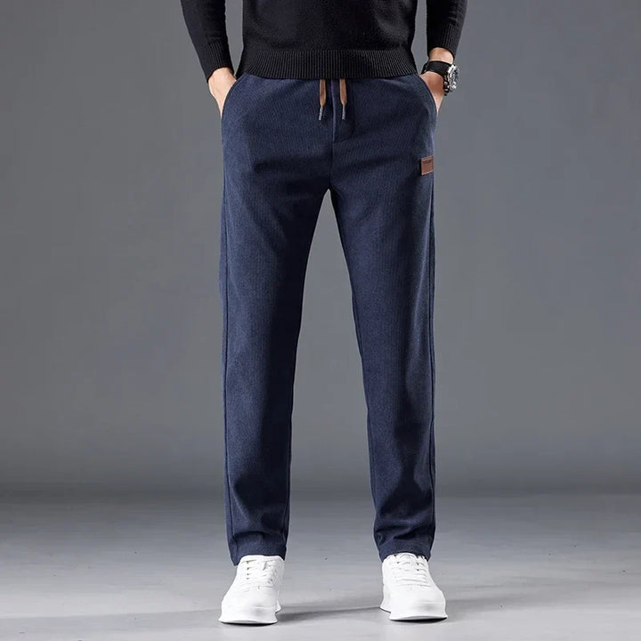 Polished men's slim fit casual pants, ideal for comfortable, modern everyday fashion & versatility.