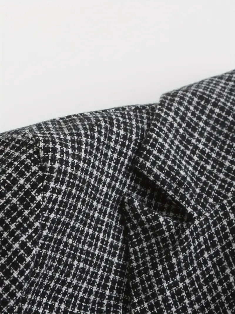 Elegant men's slim fit check blazer, a versatile jacket for sophisticated smart casual and business looks.