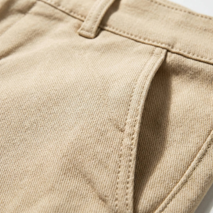 Comfortable men's slim-fit tapered chino pants for versatile everyday wear & modern men's fashion.