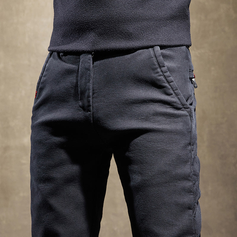 Men's versatile slim fit pants, offering wrinkle-resistant style and comfort for any everyday occasion.
