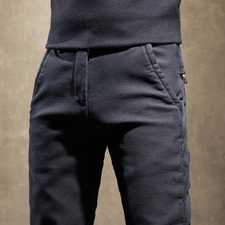 Men's versatile slim fit pants, offering wrinkle-resistant style and comfort for any everyday occasion.
