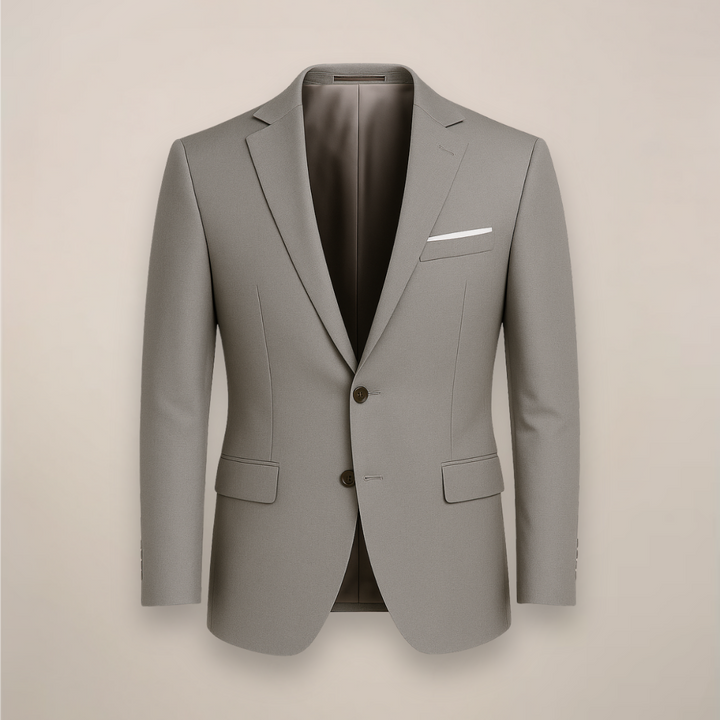 Elegant men's slim fit suit jacket, perfect for formal occasions, business, & professional wear.