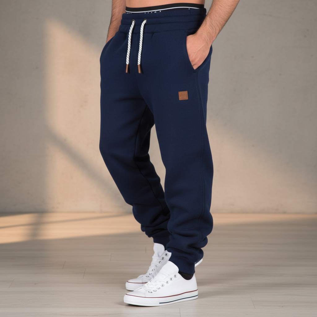 Men's slim-fit joggers, ideal for active lifestyle & comfort.