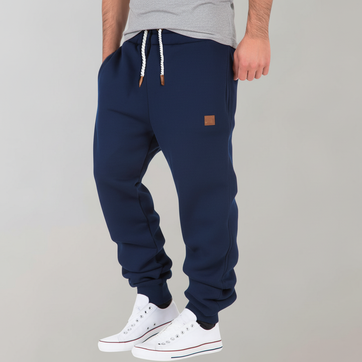 Comfortable men's slim-fit joggers, soft fabric for active & casual daily wear.