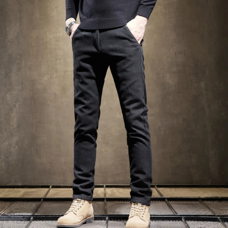 Men's slim fit performance pants, tailored for all-day comfort & sharp modern style.