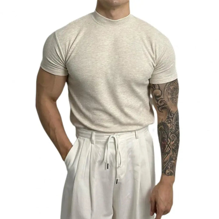 Breathable & quick-dry men's slim fit t-shirt, odor-resistant for intense activity or relaxation.