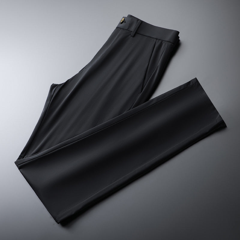 Sleek men's slim fit trousers, designed for a tailored look with superior comfort.