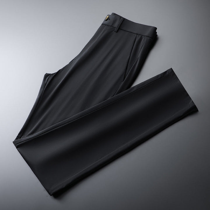 Sleek men's slim fit trousers, designed for a tailored look with superior comfort.
