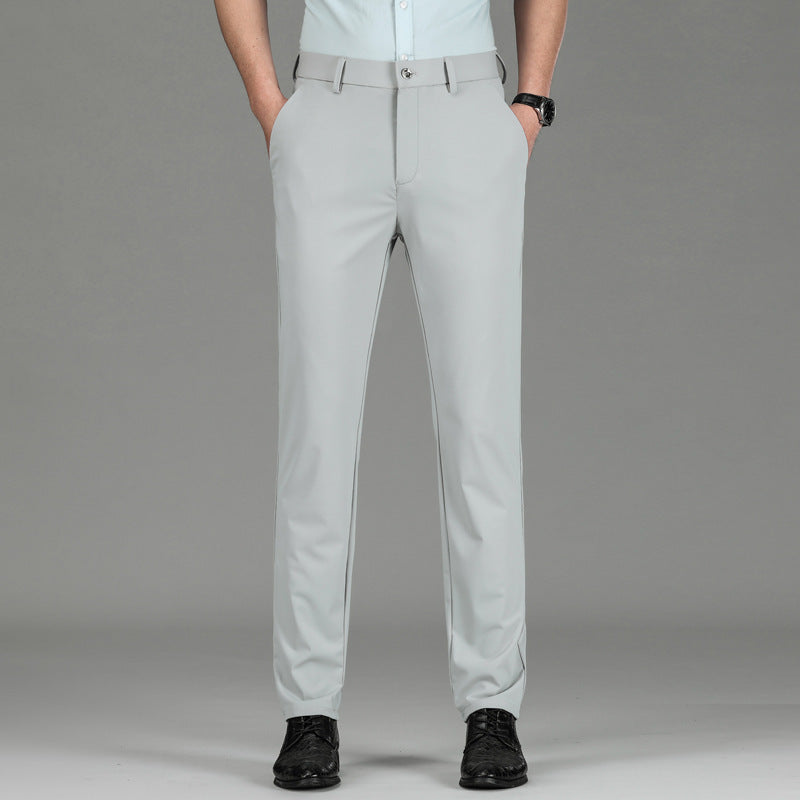 Dynamic men's slim fit performance trousers, suitable for active or everyday wear.