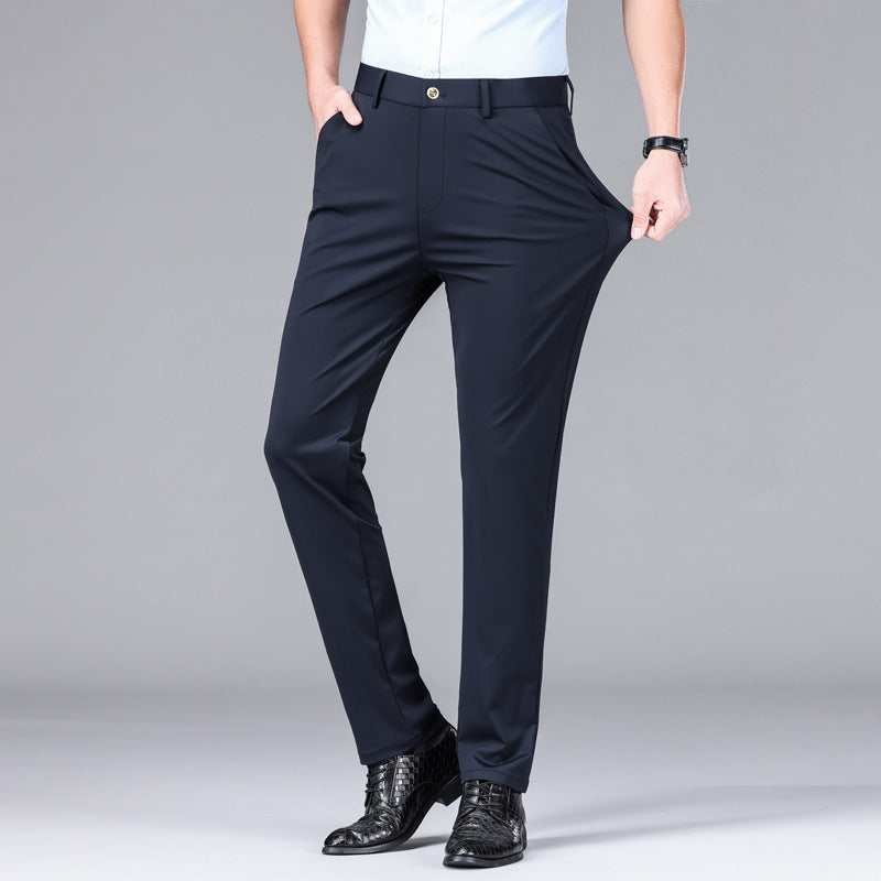 High-performance men's trousers, slim fit, with ice silk technology for cooling wear.