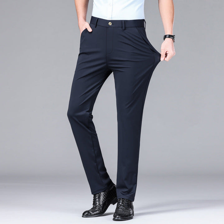 High-performance men's trousers, slim fit, with ice silk technology for cooling wear.