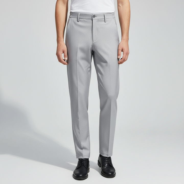 Bequeme Hose Mit Elastischem Bund - Thomas, men's versatile slim fit trousers in a neutral color.