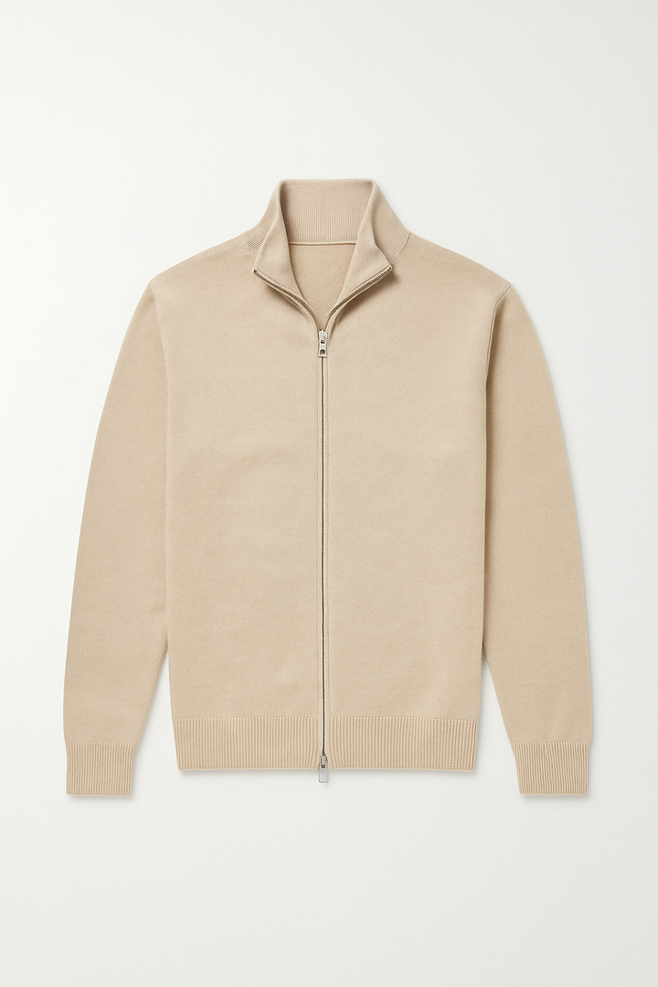 Comfortable & stylish men's slim fit zip-up jacket. Stand collar design, perfect for everyday fashion.