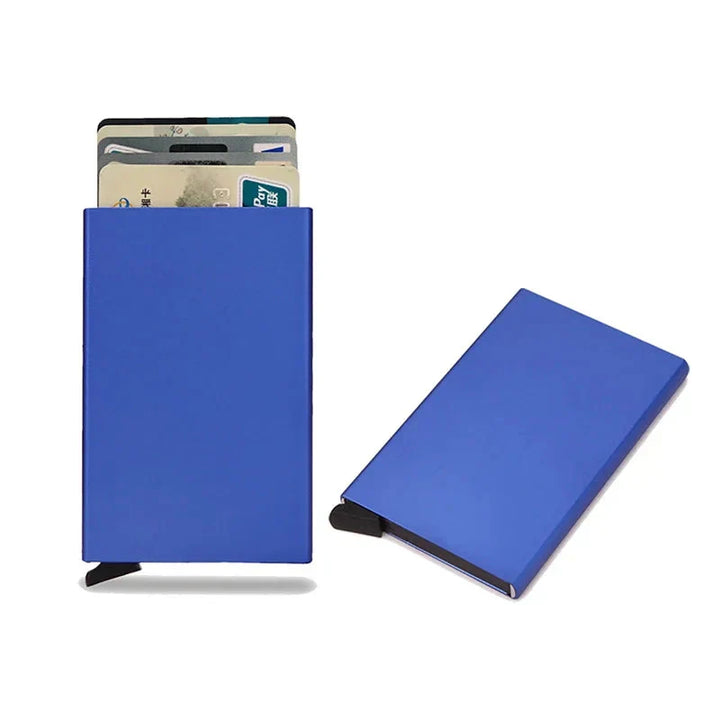 Men's essential: a secure RFID metal credit card holder, slim and efficient organization