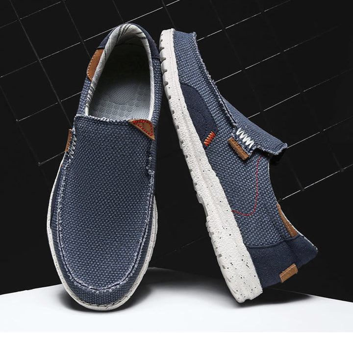 Easy slip-on men's loafers, comfortable casual footwear designed for everyday wear.