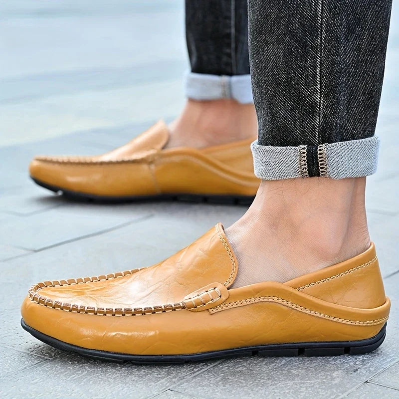 Easy slip-on men's loafers. Max comfort & sophisticated style, perfect for dress, casual, or work.