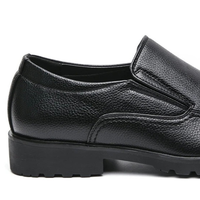 Men's fashion slip-on loafers, available in brown & black, for casual or dress wear.