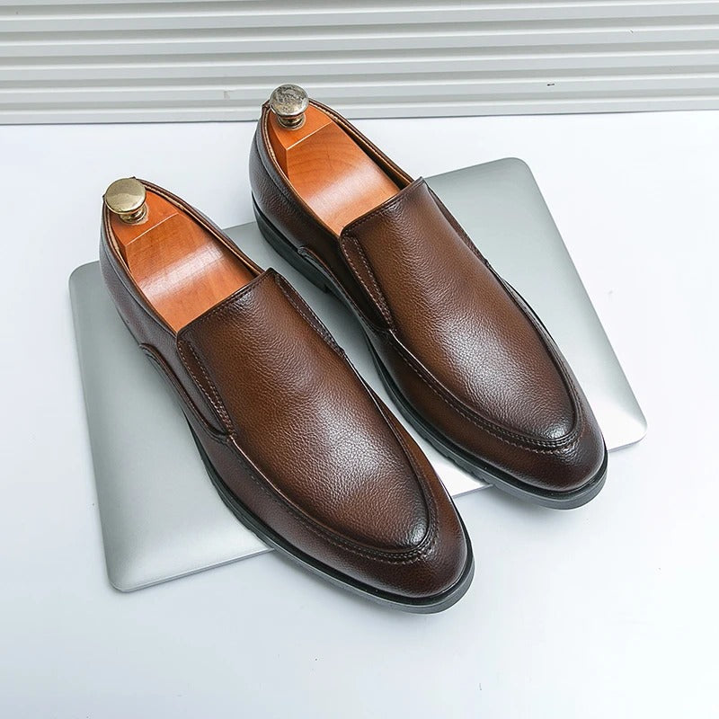 Elegant men's dress loafers, slip-on style with comfortable fit. Perfect for men's fashion.