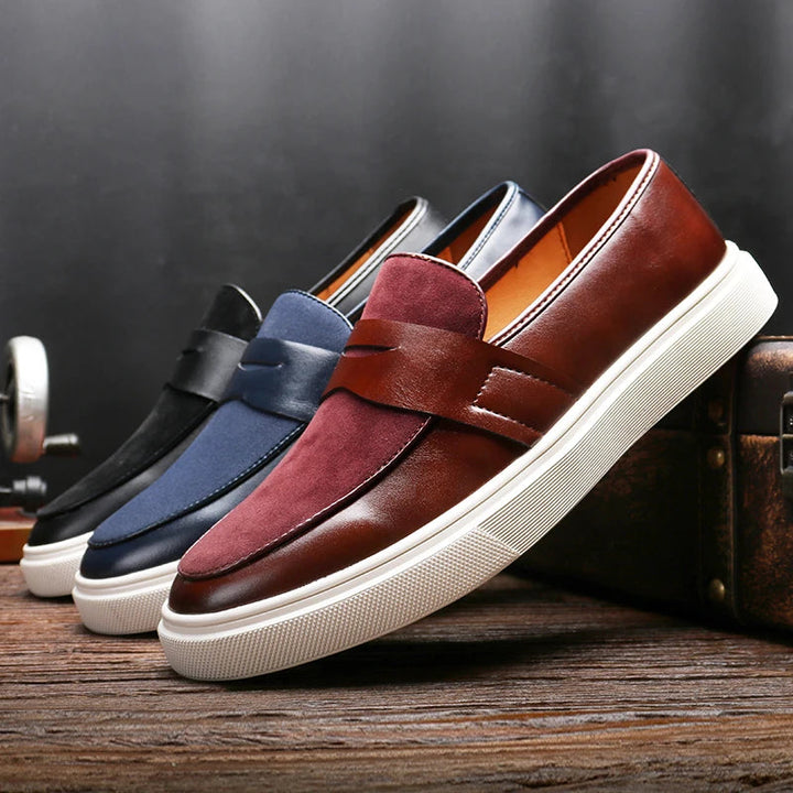 Men's slip-on loafers for effortless style and comfort. Versatile casual footwear for daily wear.