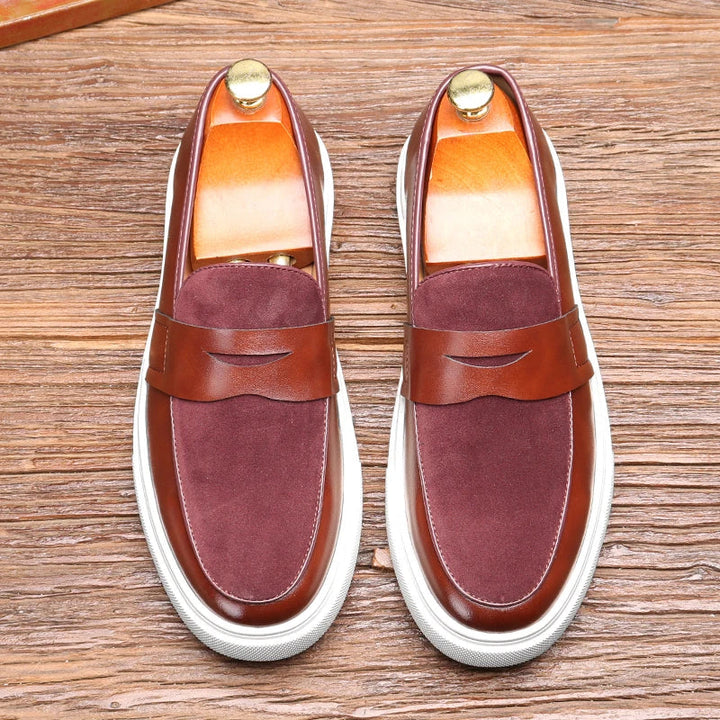 Versatile men's slip-on loafers, combining comfort and effortless style for casual footwear.