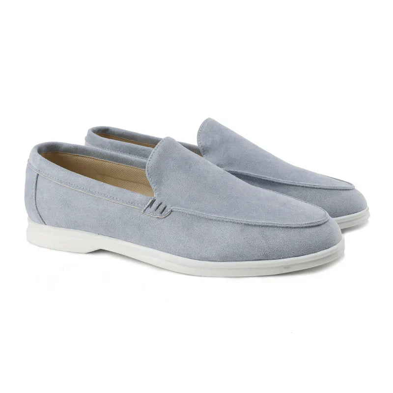 Classic brown men's slip-on loafers, offering timeless style & easy comfort. Perfect casual & dress shoes.