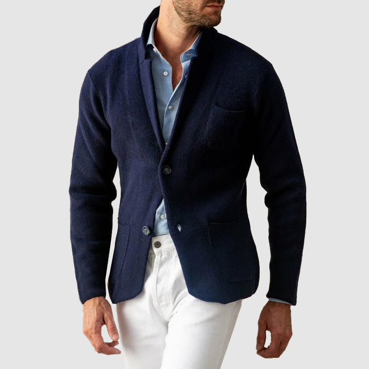 Modern men's smart casual blazer jacket, perfect for business casual and versatile everyday outfits.