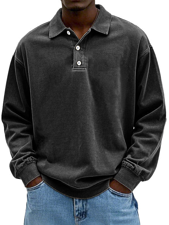 Men's long sleeve polo for smart casual wear; easily dressed up or down for any occasion.