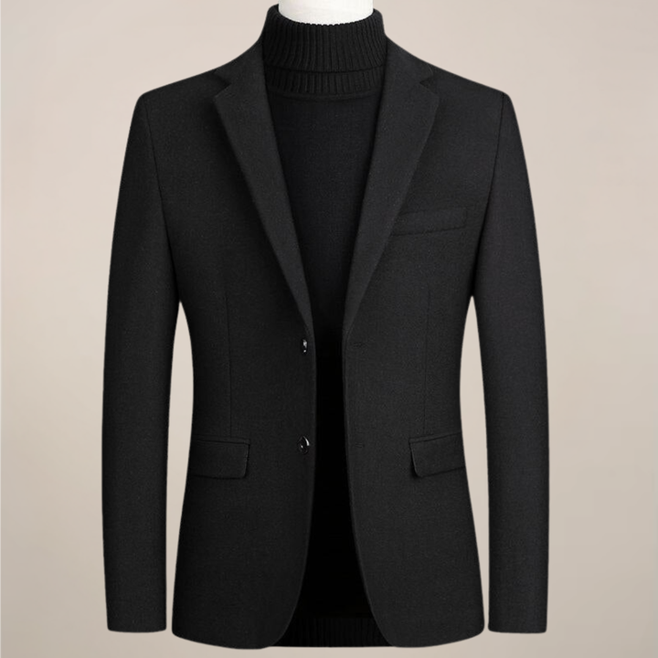 Stylish men's smart casual two-button blazer. A versatile layering piece for office wear & everyday elegance.