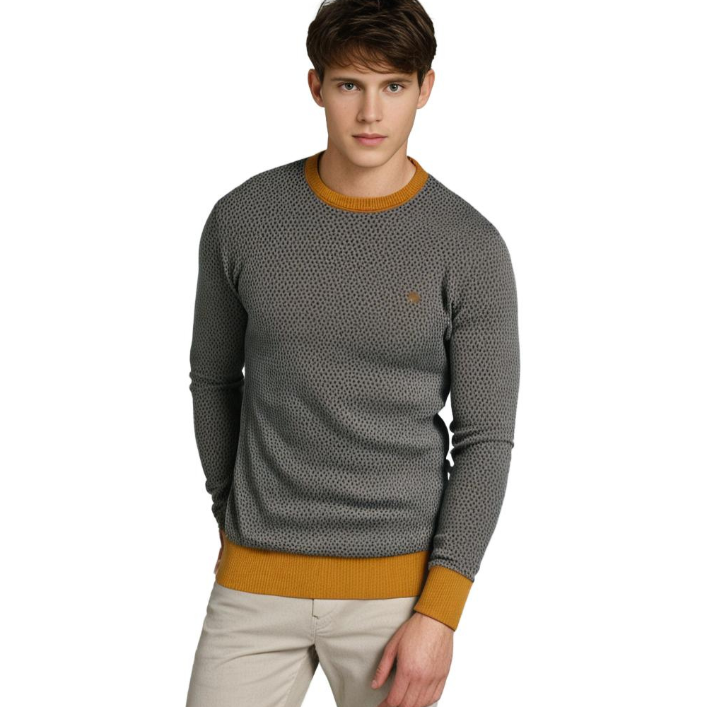 Cozy men's everyday pullover sweater, long sleeve and warm for ultimate comfort.
