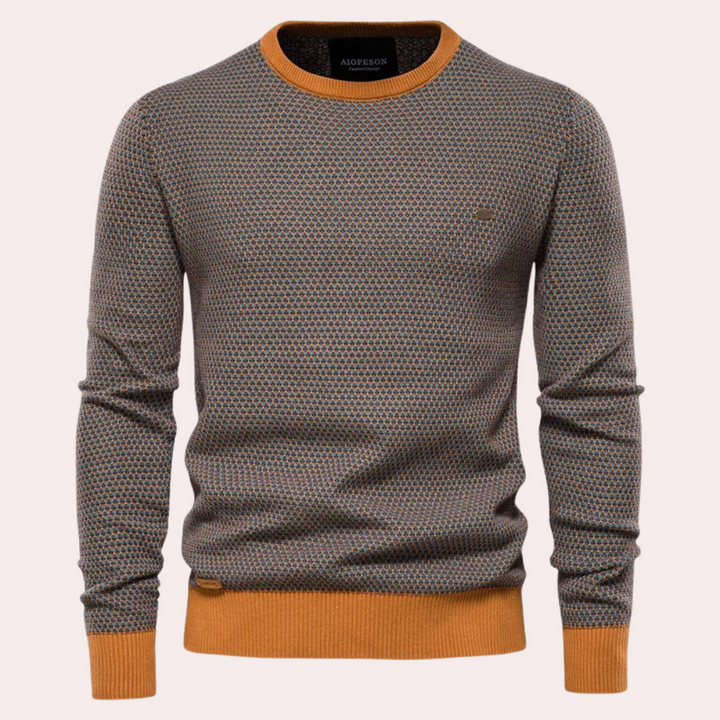 Men's casual long-sleeve sweater, soft and warm, designed for everyday comfort and style.