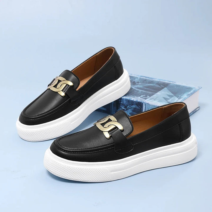 Premium men's smart casual buckle loafers. Stylish and comfortable slip-on shoes, ideal for modern men's fashion.