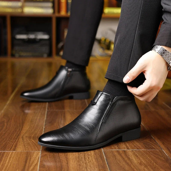 Comfortable men's Sorrento casual ankle boots with zipper, blending classic style with modern men's fashion.
