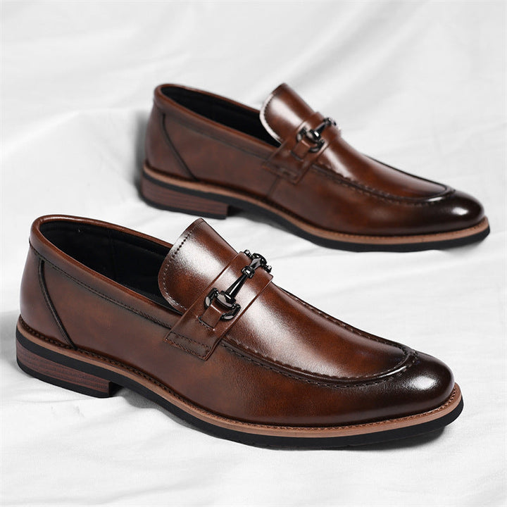 Classic men's Sorrento slip-on loafers. Comfortable & stylish formal shoes, perfect for office, weddings, or evenings.