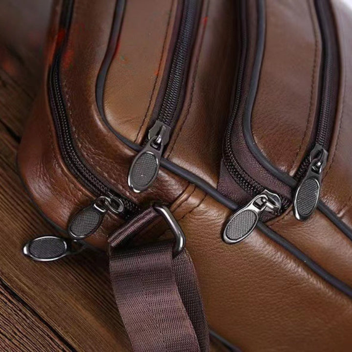 Men's versatile shoulder messenger bag, ideal for work, travel & daily organization.