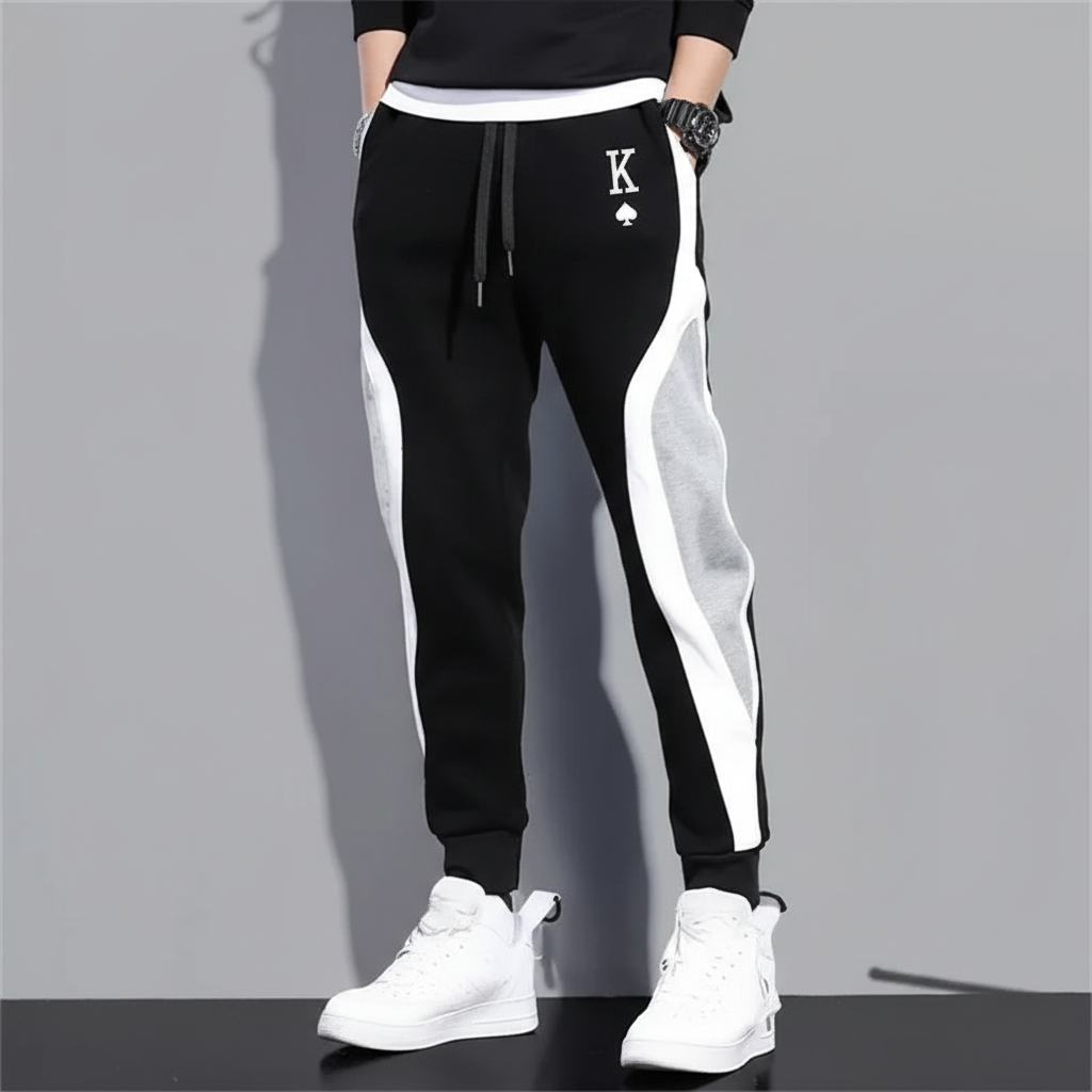 Comfortable men's Jonah joggers in a dark color, perfect for athletic and urban fashion.
