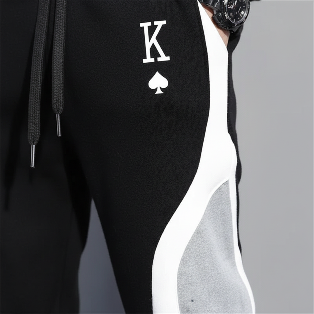 Sporty men's casual trousers, offering comfort and style for daily active wear.