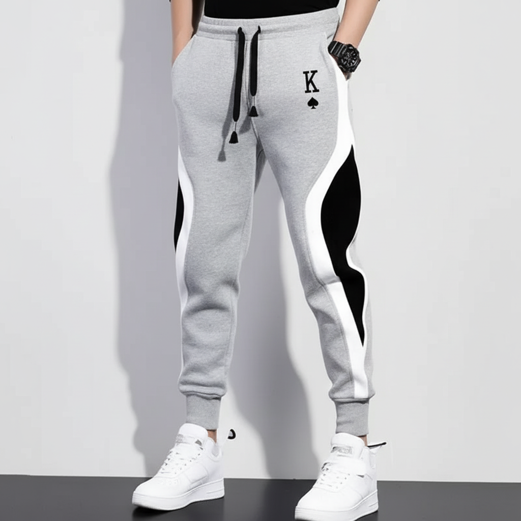Durable men's activewear joggers, combining sporty look with comfortable fit.