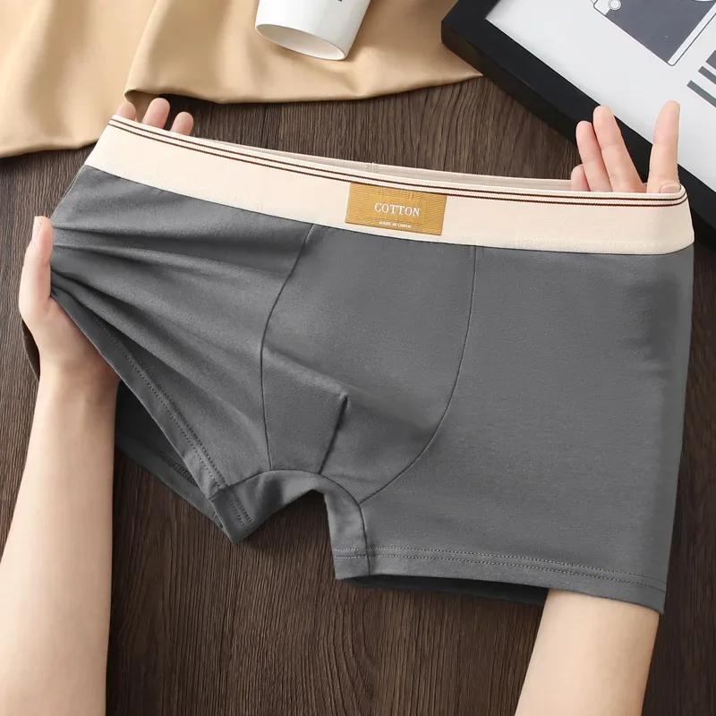 Close-up of flexible fabric on men's comfort boxer briefs, perfect for active or daily use.