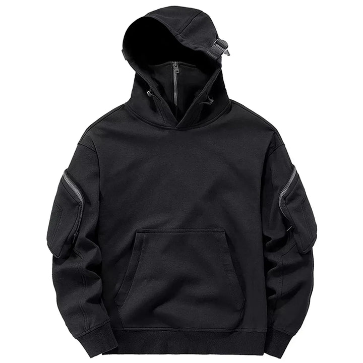 Men's Stealth Zip Hoodie, sleek modern design for comfortable everyday wear and casual style.