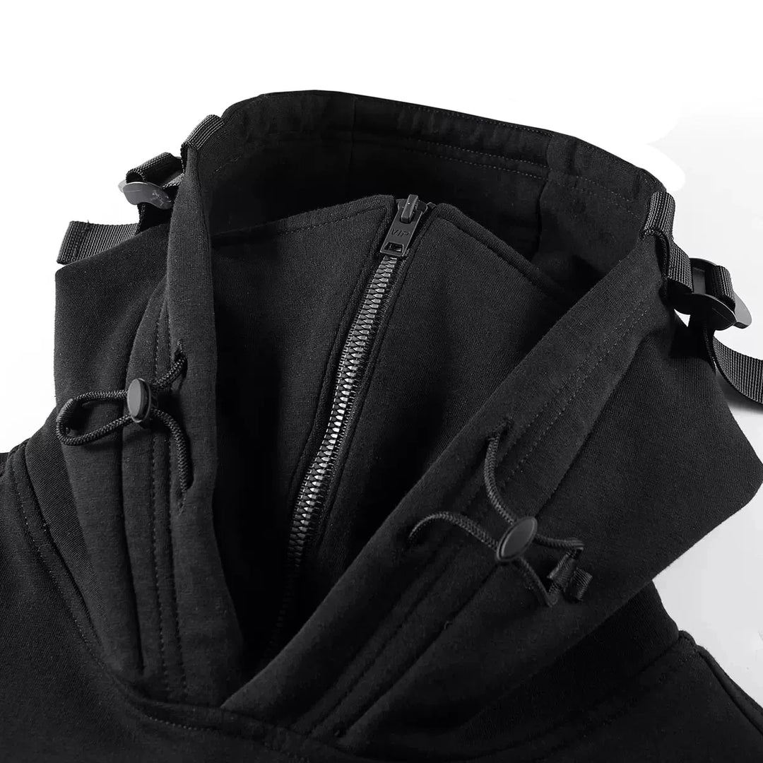 Modern Men's zip hoodie for activewear, offering cozy comfort and versatile layering.