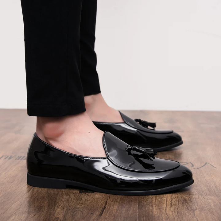 Men's Sterling Midnight blue loafers, versatile and comfortable, with a sleek polished finish.