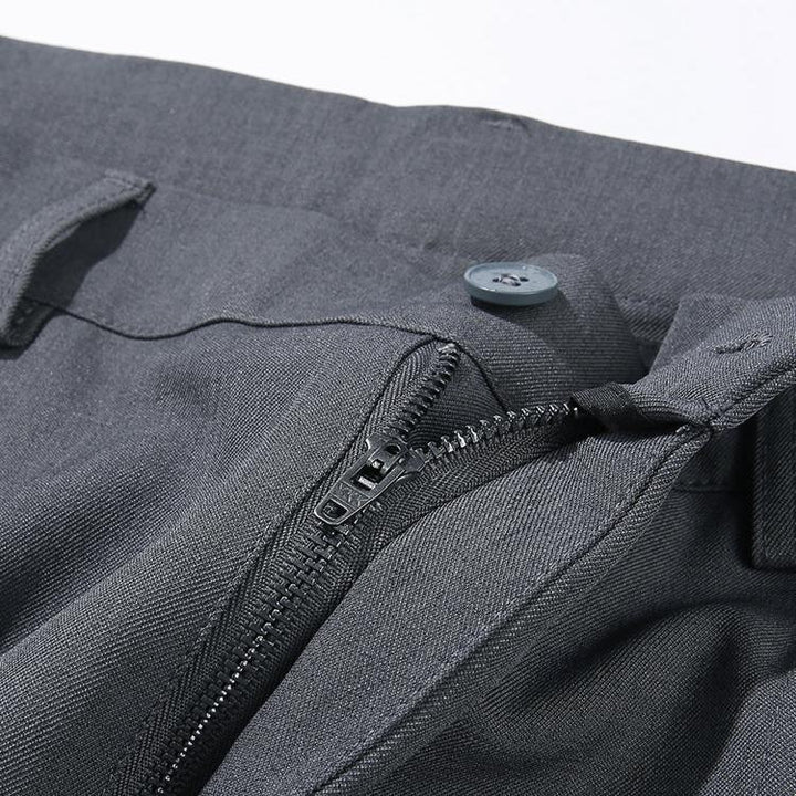 Front view: Men's Sterling pleated trousers, showcasing relaxed fit, ultimate comfort & modern style.