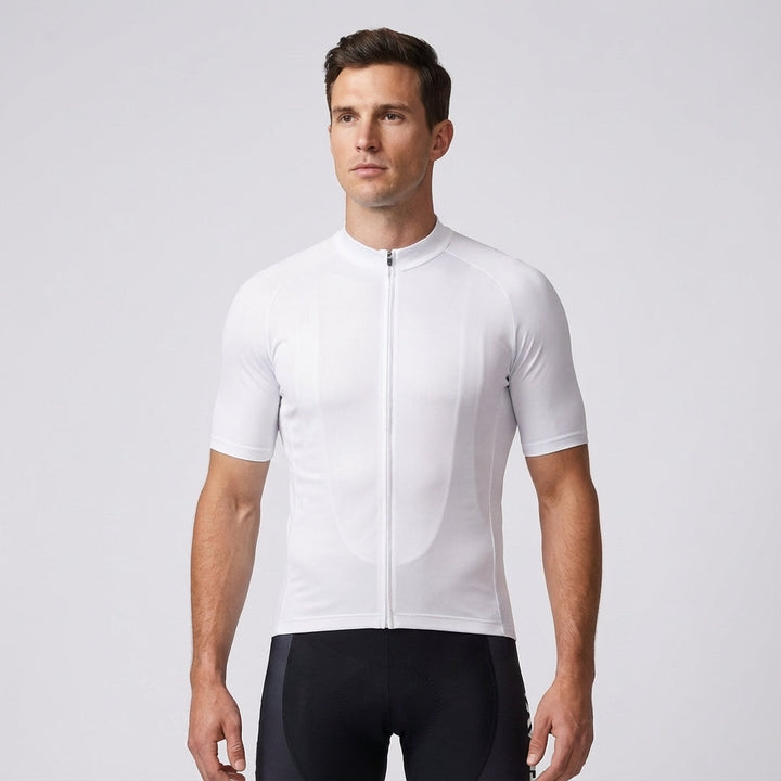 Full outfit: men's Steven cycling kit includes a bike jersey and bib shorts, ideal for warm weather cycling