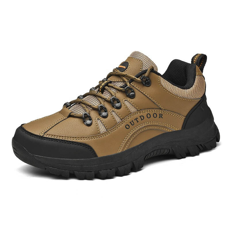 Pair of StrideEase men's walking shoes, designed for all-day comfort, cushioning, & orthopedic foot pain relief.