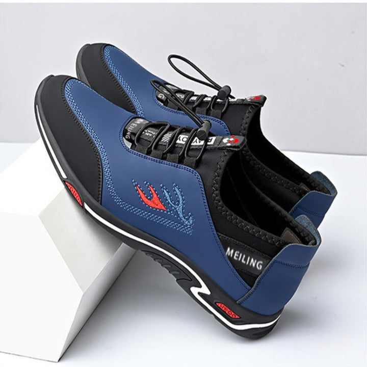 Sporty lace-up men's StrideLux sneakers, combining athletic style with all-day comfort & lightweight design.