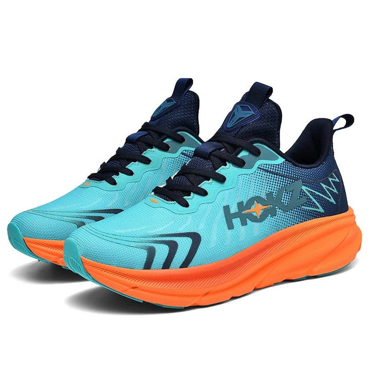 Men's StrideX running shoes in action, showcasing lightweight design and performance