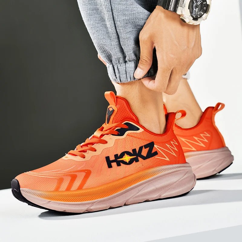 Detail of sole on Men's StrideX running shoes, durable grip for athletic performance